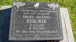 FOURIE Dries 1943-2002