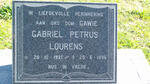 LOURENS Gabriel Petrus 1921-1996