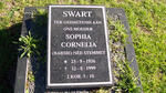 SWART Sophia Cornelia nee STEMMET 1926-1999