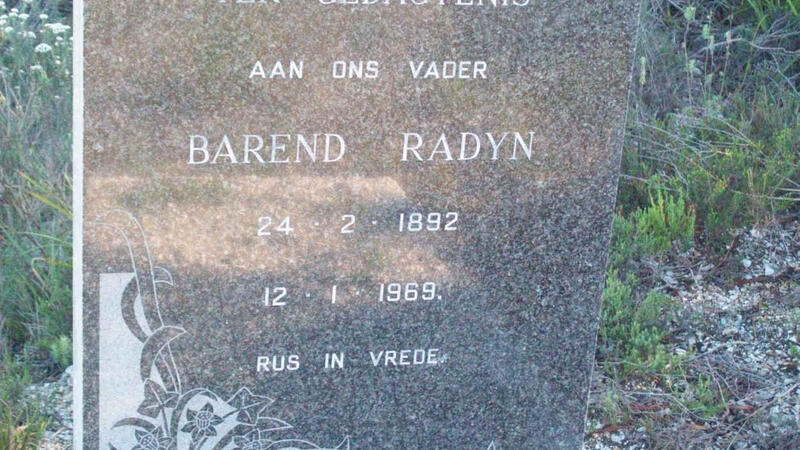 RADYN Barend 1892-1969