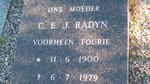 RADYN C.E.J. voorheen FOURIE 1900-1979