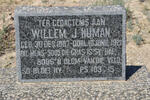 HUMAN Willem J. 1887-1921