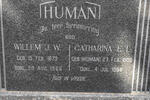 HUMAN Willem J.W. 1879-1966 & Catharina E.L. HUMAN 1886-1964