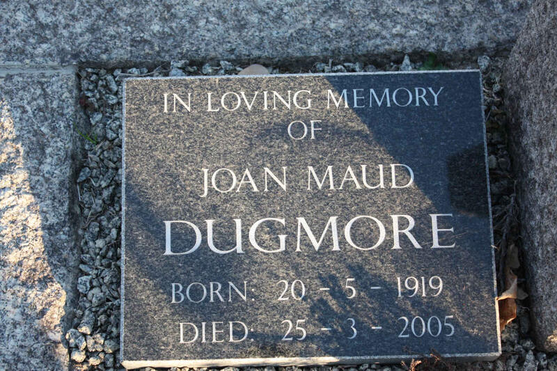 DUGMORE Joan Maud 1919-2005