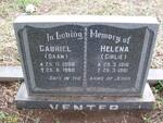 VENTER Gabriel 1908-1980 & Helena 1916-1981