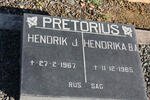 PRETORIUS Hendrik J. -1967 & Hendrika B.A. -1965