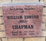 CHAPMAN William Edmund 1937-2000