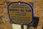 TOIT Aubrey, du 1939-2007