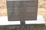 BEKKER Theodorus Cornelius 1913-2002 & Anna Cornelia Magreteha 1925-