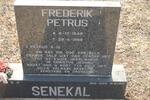 SENEKAL Frederik Petrus 1948-1999
