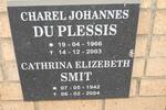 PLESSIS Charel Johannes, du 1966-2003 & Cathrina Elizebeth SMIT 1942-2004