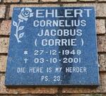 EHLERT Cornelius Jacobus 1948-2001