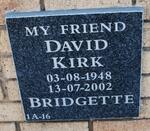 KIRK David 1948-2002