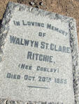 RITCHIE Walwyn St.Clare nee COBLEY -1955
