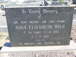 WILD Anna Elizabeth nee DE LANGE 1899-1980