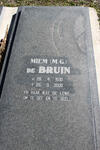 BRUIN  M.G., de 1930-2000
