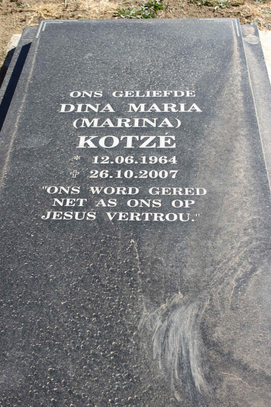 KOTZÉ Dina Maria 1964-2007