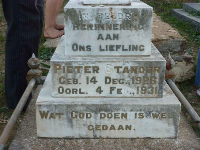 STANDER Pieter 1926-1931