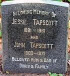 TAPSCOTT John 1883-1971 & Jessie 1881-1961 