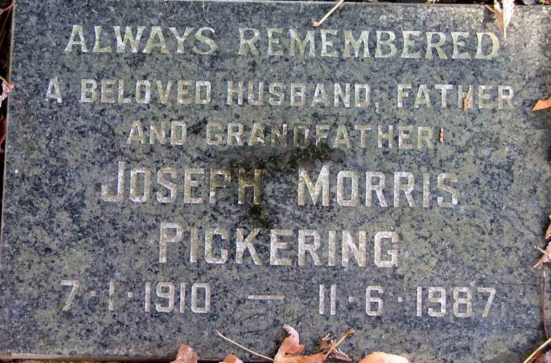PICKERING Joseph Morris 1910-1987