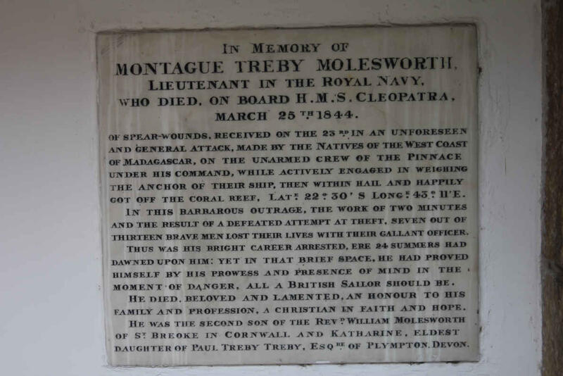 MOLESWORTH Montague Treby -1844