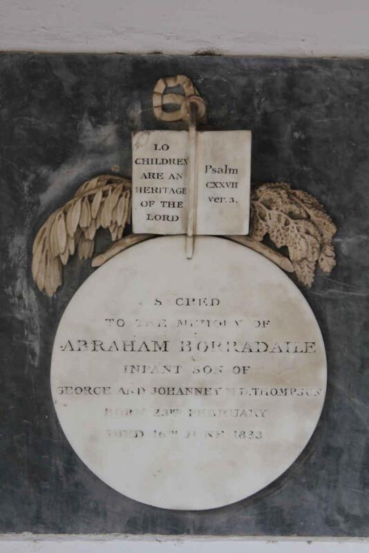 BORRADAILE Abraham 1833-1833