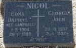 NICOL George John 1907-1992 & Edna Daphne CAMPBELL 1908-1989