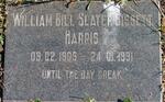 HARRIS William Bill Slater Bissett 1909-1991