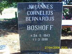 BOSHOFF Johannes Cornelius Bernardus 1943-1998
