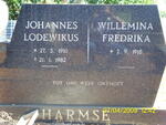 HARMSE Johannes Lodewikus 1910-1982 & Willemina Fredrika 1918-