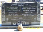 KLOPPERS George Frederik 1883-1972 & Adriana Jacoba VAN STADEN 1893-1963
