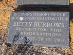 BURROWS Frank 1921-1977 & Betty 1922-2003 