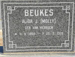 BEUKES Alida J. nee VAN HEERDEN 1908-1978