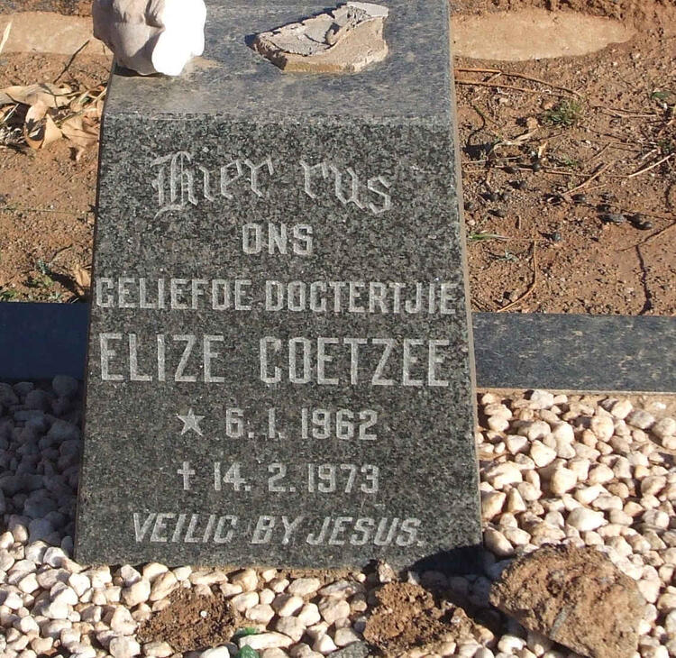 COETZEE Elize 1962-1973