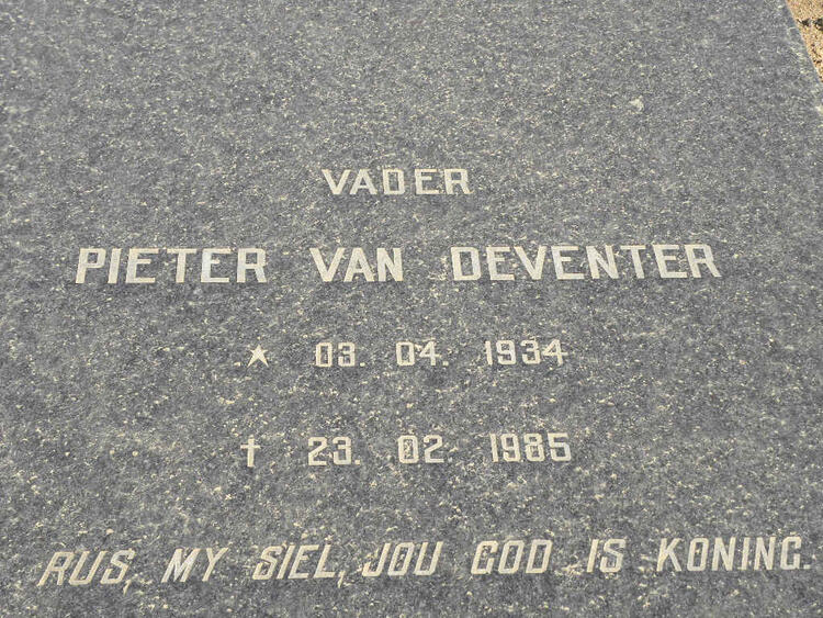 DEVENTER Pieter, van 1934-1985