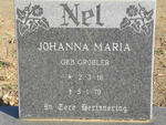 NEL Johanna Maria nee GROBLER 1918-1978