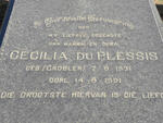 PLESSIS Cecilia, du nee GROBLER 1931-1991