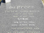 PREEZ Pieter Lodewicus, du 1932-1989 & Strix 1934-2009