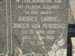 RENSBURG Andries Gabriel, Jansen van 1899-1966