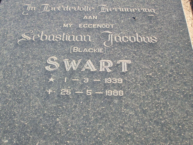 SWART Sebastiaan Jacobus 1939-1988