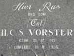 VORSTER H.C.S. 1921-1985