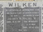 WILKEN JAcobus M. -1981 & Machel M.J. MYNHARDT 1909-1972