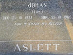 ASLETT Johan 1922-1965