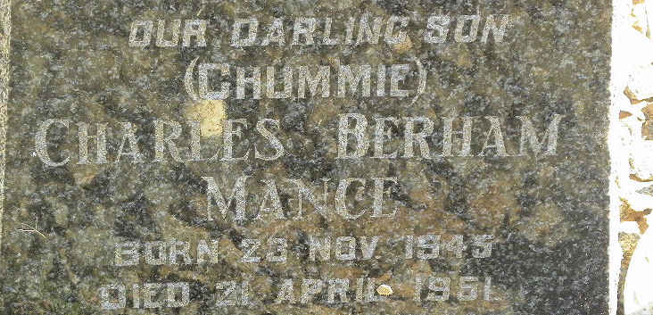 MANCE Charles Berham 1945-1951