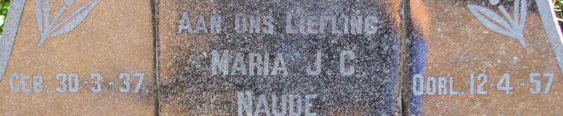 NAUDE Maria J.C. 1937-1957