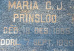 PRINSLOO Maria C.J. 1865-1989