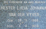 VYVER Hester Lucia, van der 1908-1958