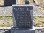 MANTHE Elina M.E. nee HEUER 1890-1937