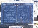 MEYER Christian Fredrich 1883-1956 & Lydia Henritta 1884-1968
