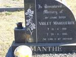 MANTHE Violet Marguerite 1919-1995